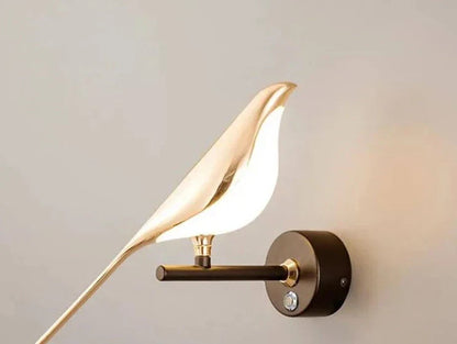 Delicate Bird Wall Lamp for Warm Ambient Lighting