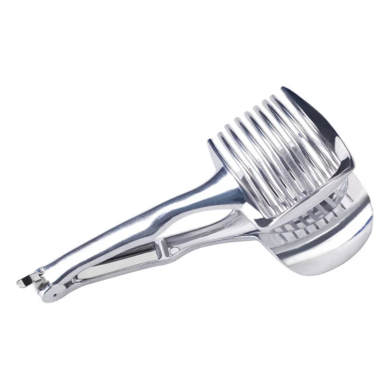 Easy Grip Kitchen Fruit Veggie Cutter Holder - Fesara