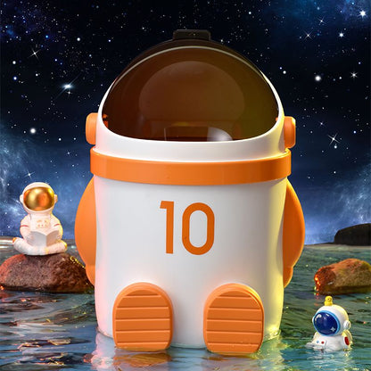 Small Space Astronaut Shaped Desk Trash Can