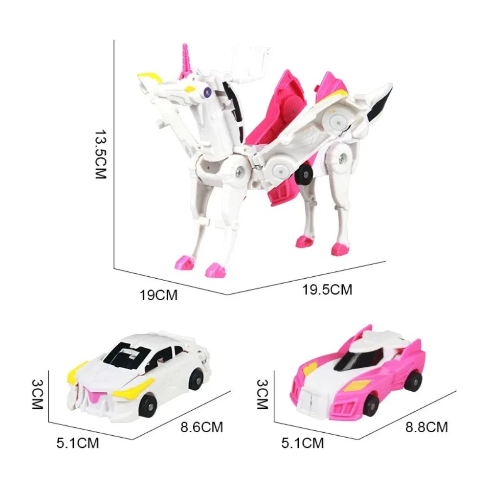 Colorful Unicorn Convertible Toy Cars