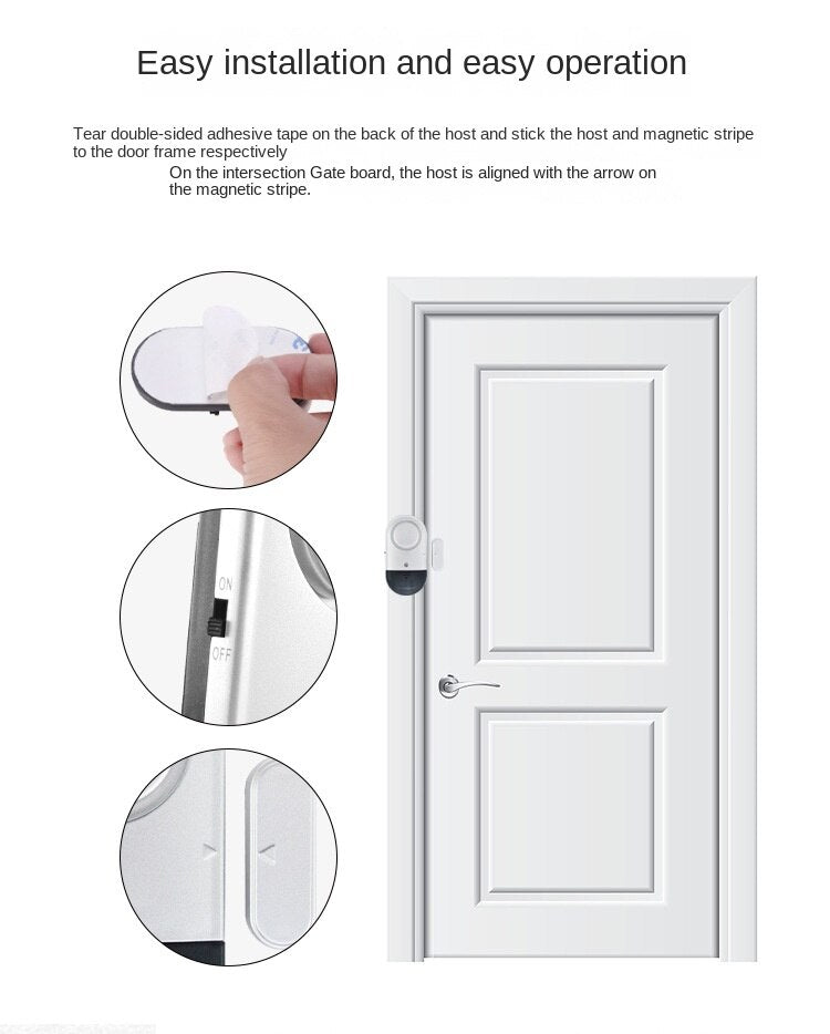 Wireless Home Alarm System Magnetic Sensor
