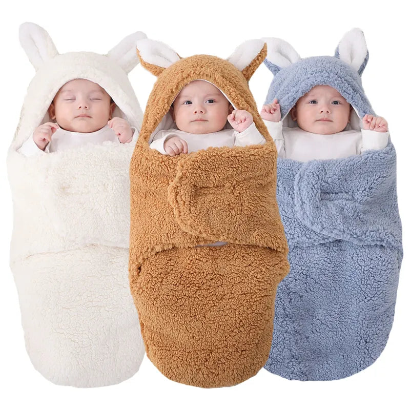 Cuddly Bunny Baby Sleep Sack Swaddle Blanket