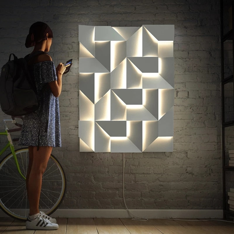 Modern 3D Wall Light with Amazing Visual Effects