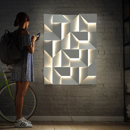Modern 3D Wall Light with Amazing Visual Effects