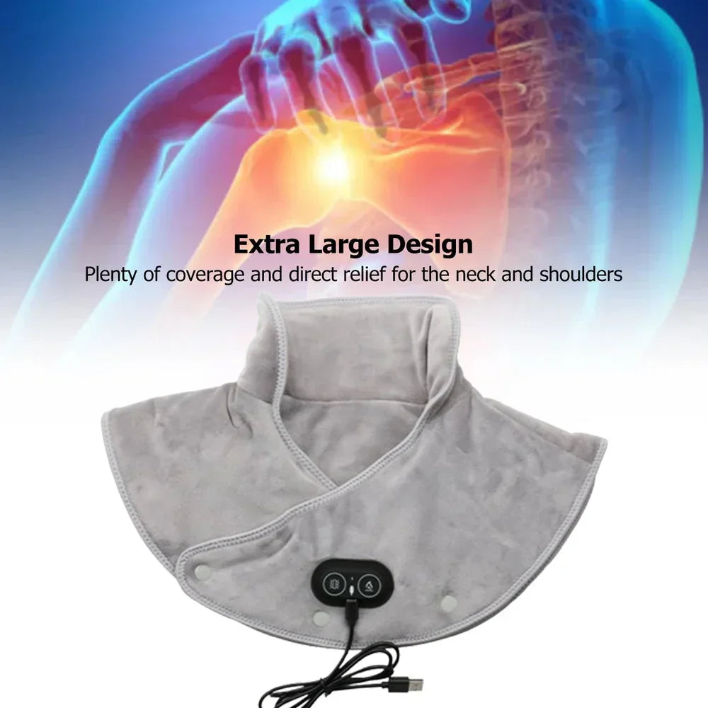 Cozy Heated Neck Massager with Vibration Cushion