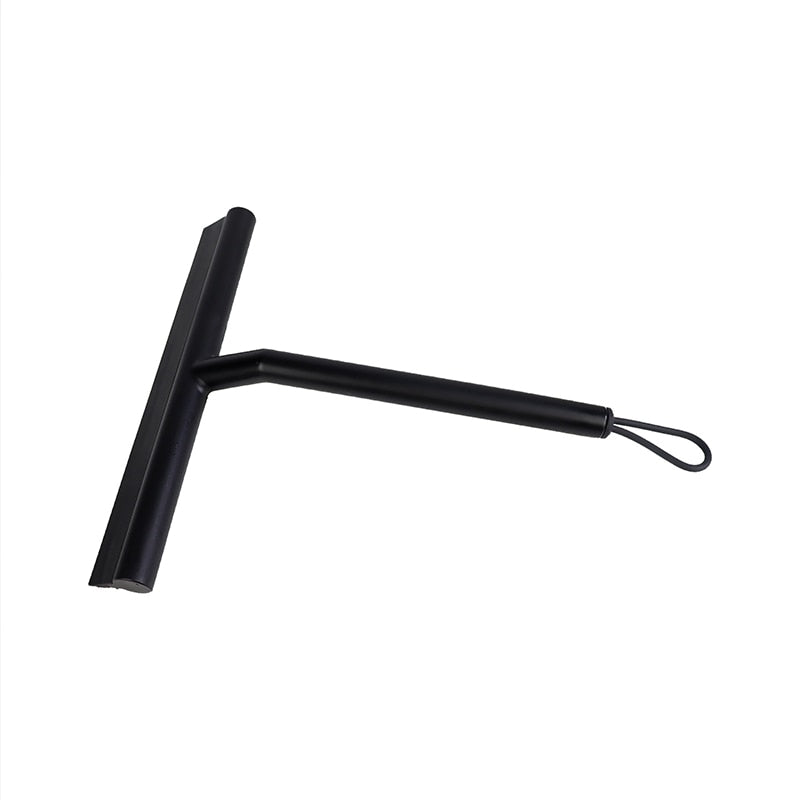 Easy Hang Shower Squeegee with Hook, Black