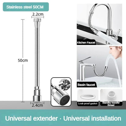 Flexible Kitchen Sink Faucet Spray Nozzle Extender