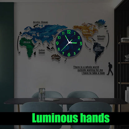 Creative 3D DIY Wall Clock Art Decor
