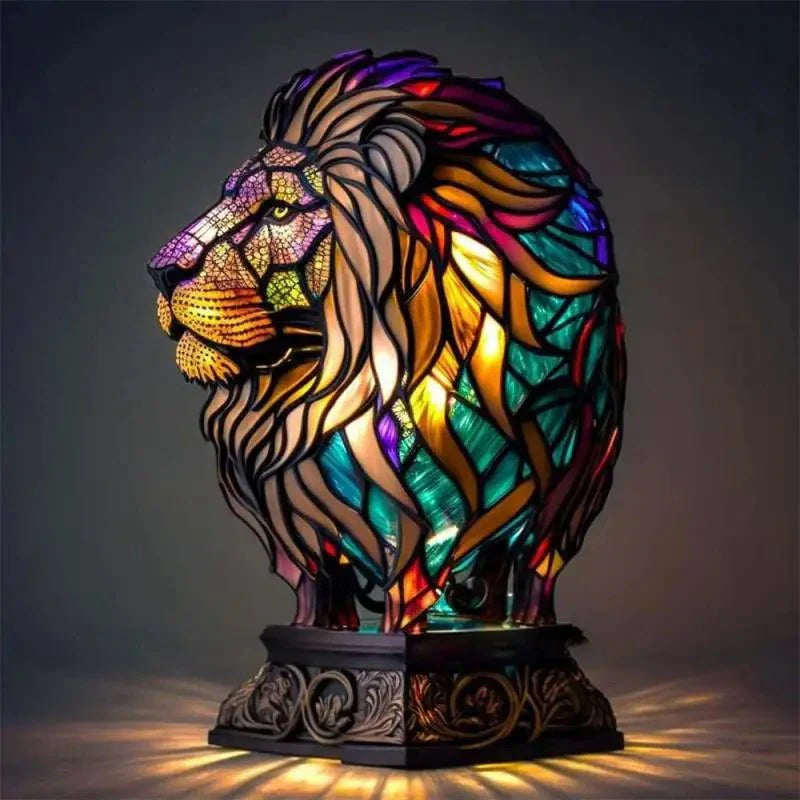 Colorful 3D Animal Table Lamp Retro Style - Fesara