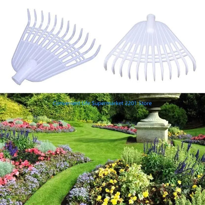 Fesara Compact Garden Rake 12 Tine Lightweight Tool - Fesara
