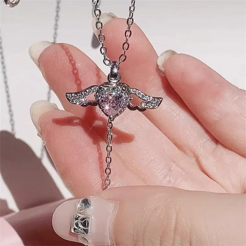 Romantic Heart Shape Love Necklace - Fesara