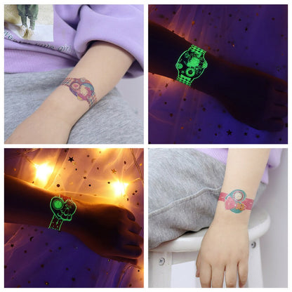 Glowing Temporary Tattoo Watch Skin