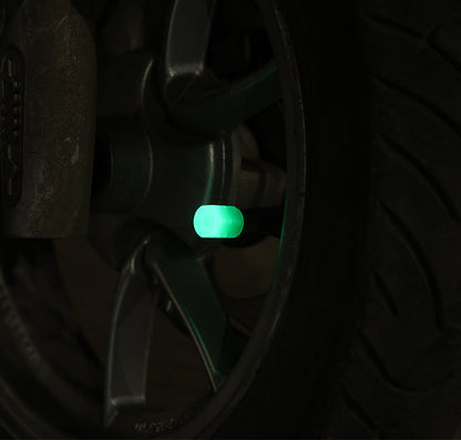 Glowing Car Tire Valve Stem Caps 4 Pack