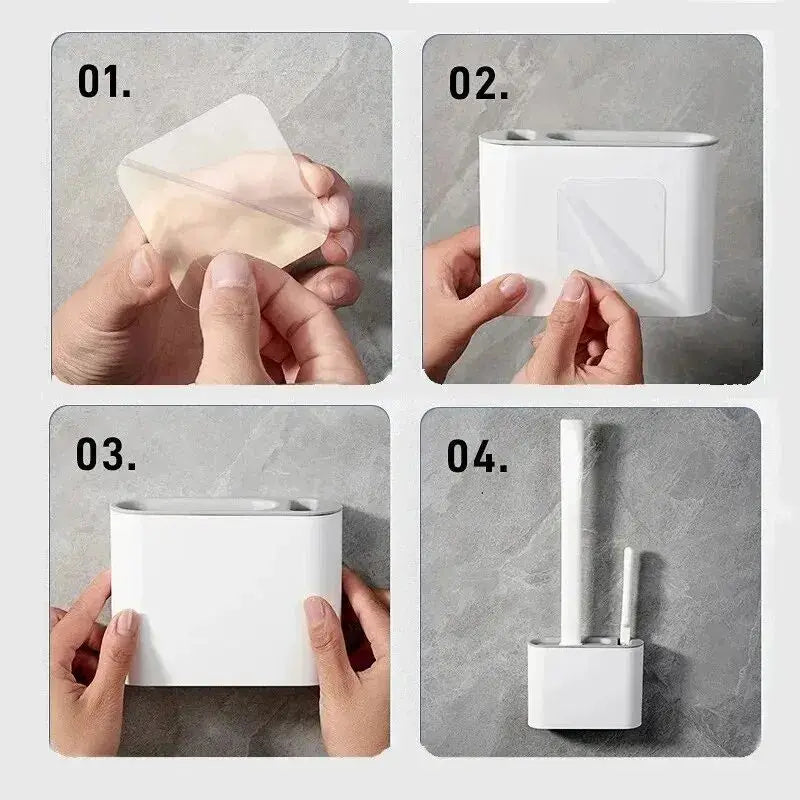 Bathroom Toilet Brush Cleaner Set with Holder