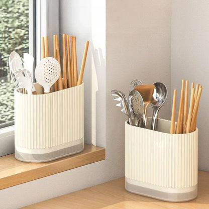 Space Saving Kitchen Cutlery Holder with Drainage