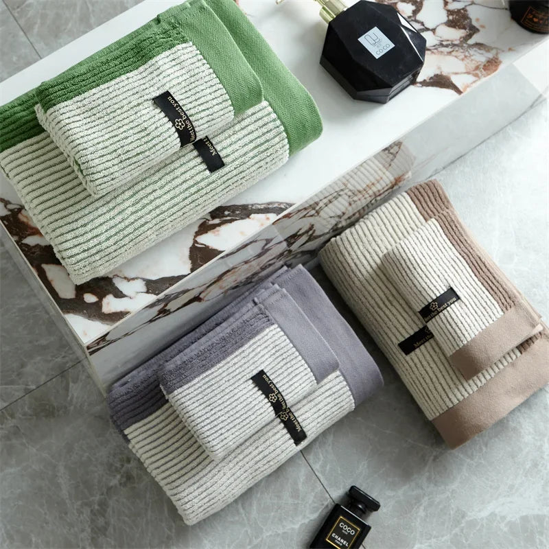 Plush Organic Cotton Bath Towel Set - Fesara
