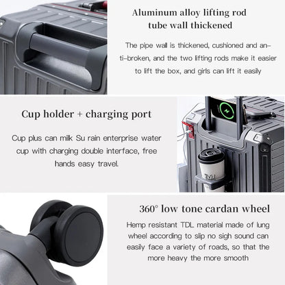 Sturdy Large Handle Travel Suitcase – Lisbon