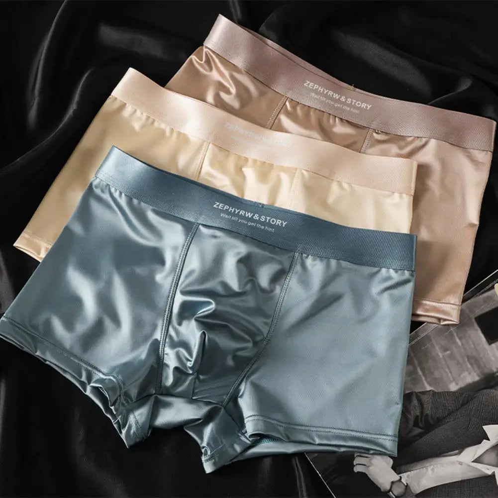 Comfortable Fit Men's Boxer Shorts with Slimming Design - Fesara