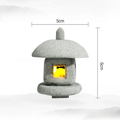 Natural Stone Mini Pagoda Garden Ornament - Fesara
