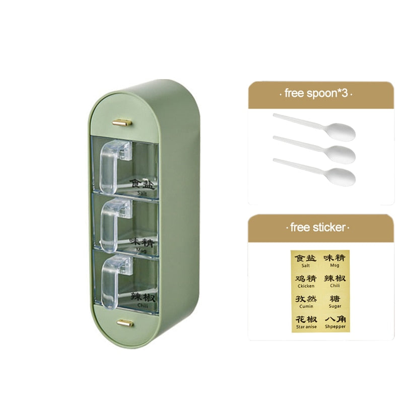 Space Saving Wall Mounted Spice Rack Organizer - Fesara