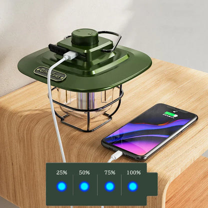 Vintage Portable LED Camp Lantern