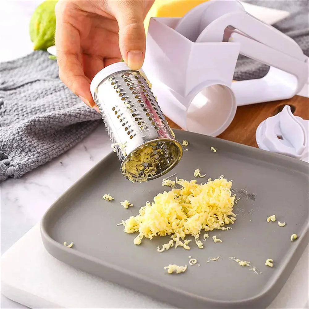Easy Use Manual Cheese Grater with Stainless Steel Drum