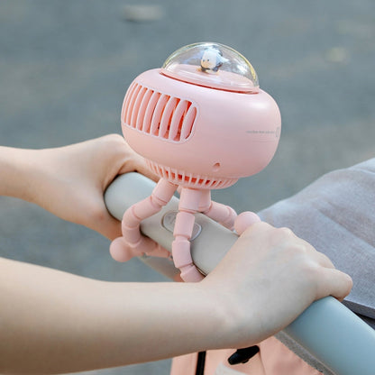Compact Rechargeable Baby Stroller Fan