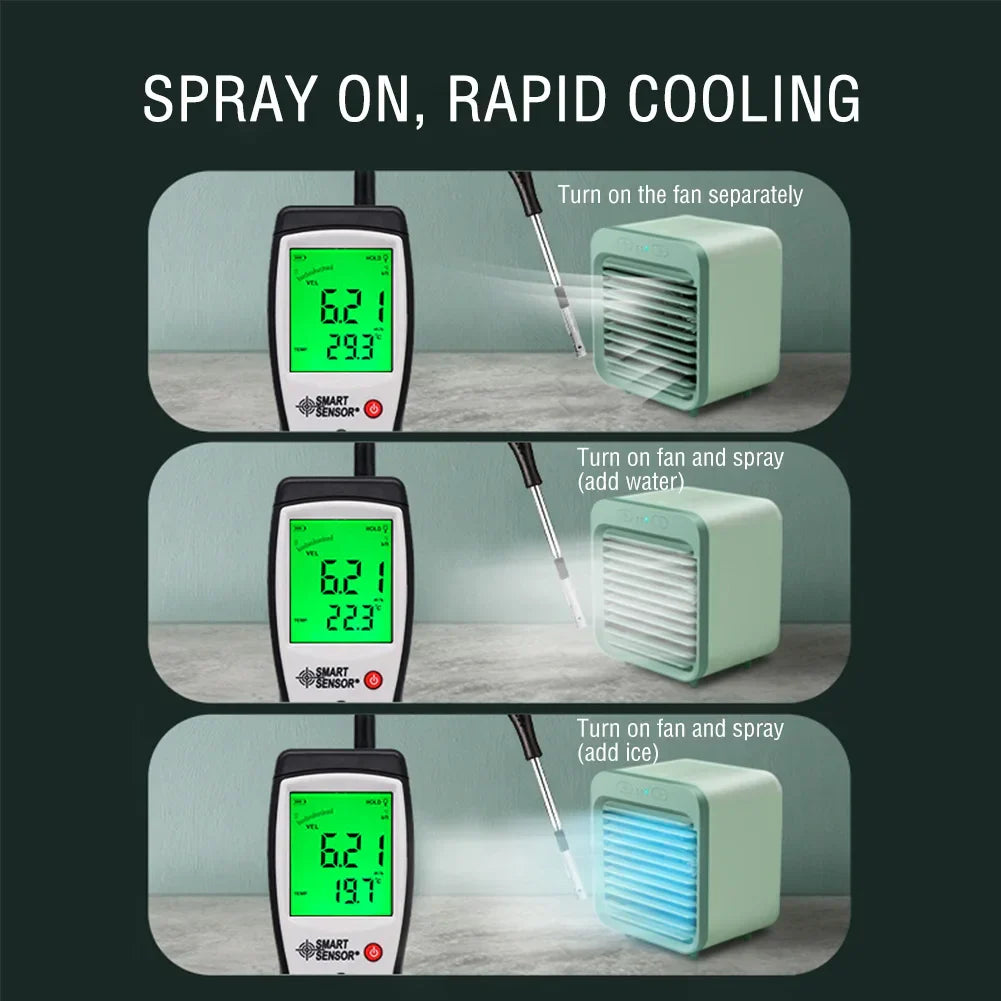 Compact Personal USB Fan with 3-Speed Cooling Mode