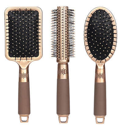 Gentle Vented Massage Brush for Curly Hair Care - Fesara