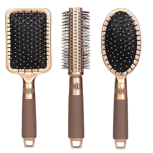 Gentle Vented Massage Brush for Curly Hair Care - Fesara