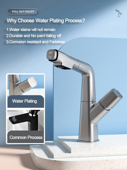Modern 360 Degree Pull Out Kitchen Faucet