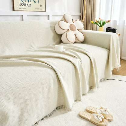 Plush Reversible Sofa Throw Blanket Extra Large