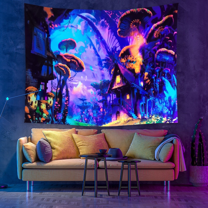 Vibrant Glow Wall Hanging Tapestry