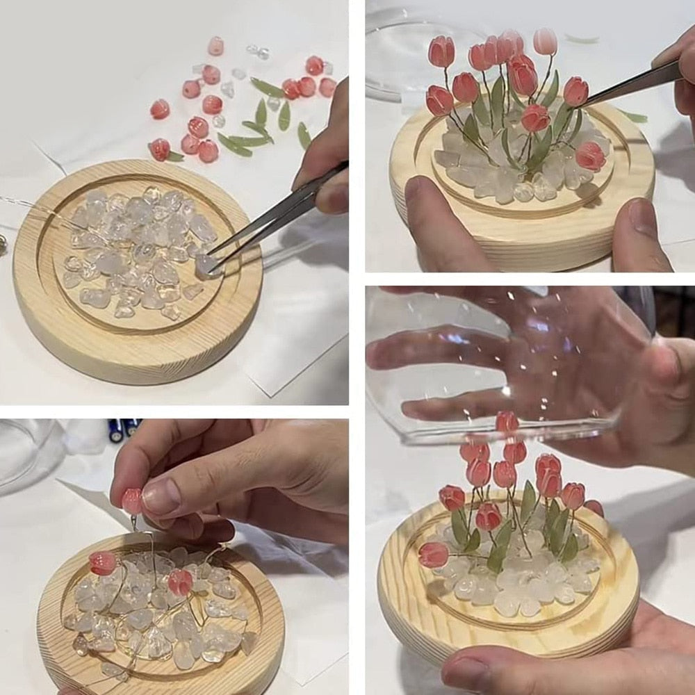 Beautiful Floral Table Night Light