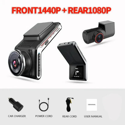 HD Dual Dash Camera Front Rear Night Vision Parking Mode