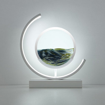 Soothing Desert Sand Table Lamp for Stress Relief
