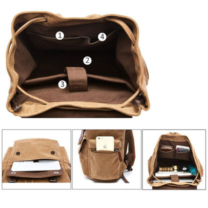 Durable Classic Canvas Large Backpack