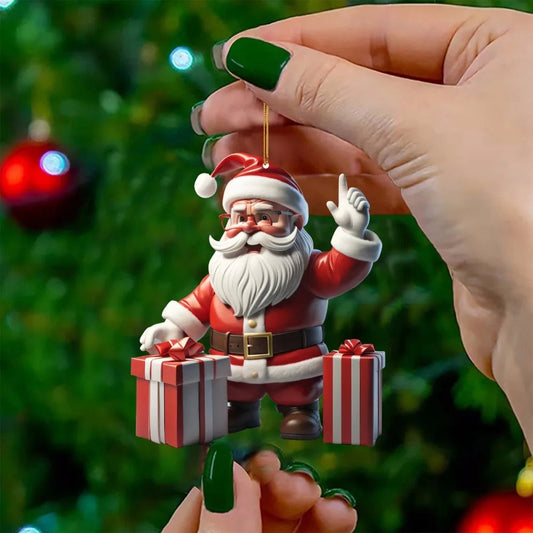 Small Christmas Santa Figurines - Fesara
