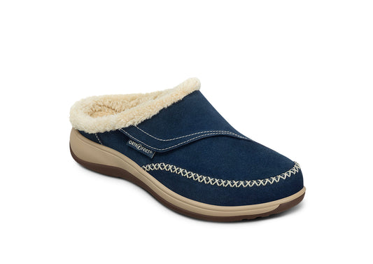 Soft Plush Slip On Home Slippers with Grip Soles - Fesara
