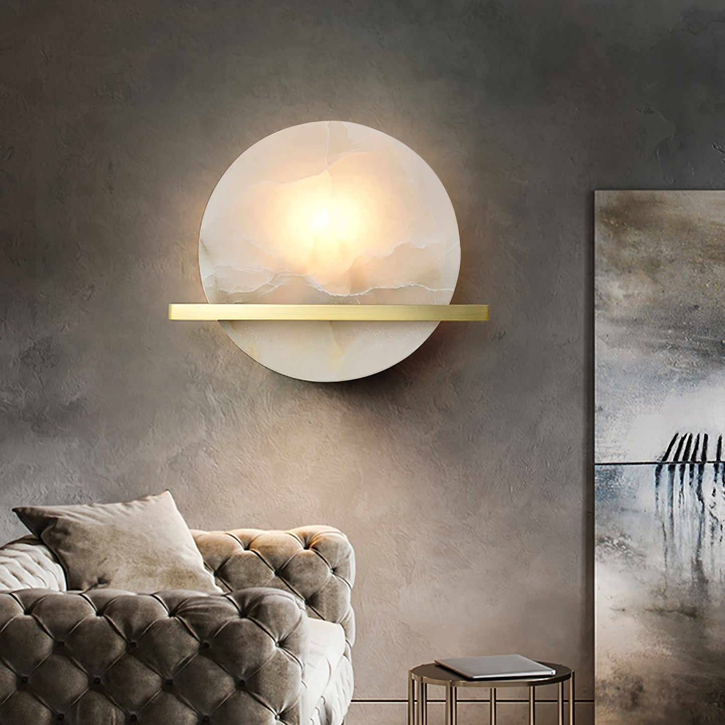 Elegant Marble Wall Light for Traditional Decor