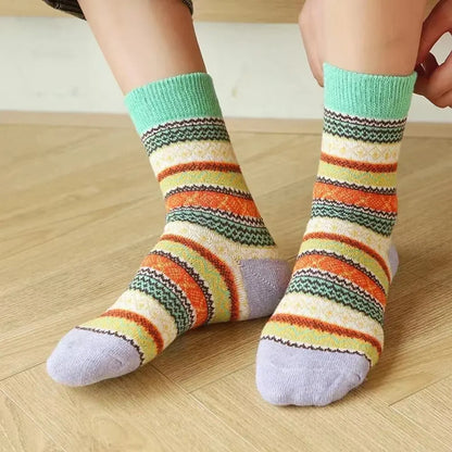 Cozy Women's Wool Socks 5 Pack Warm Winter Set