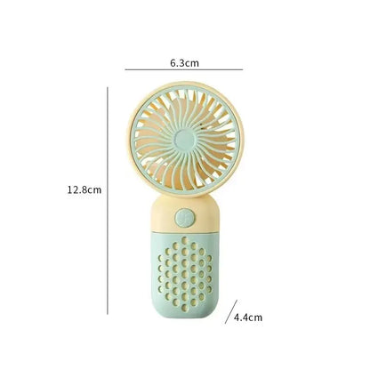 Compact Rechargeable Mini Hand Fan with Fragrance - Fesara