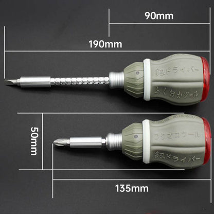 Compact Magnetic Multibit Screwdriver Kit