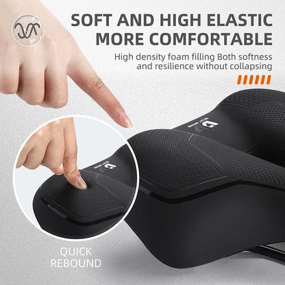 Comfortable Shockproof Bicycle Saddle with Hollow Design – Non-Slip Cushion for MTB and Road Bike-4