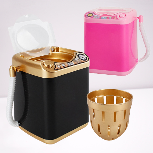 Portable Compact Makeup Brush Cleaning Tool