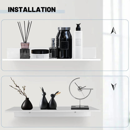 Modern Metal Floating Shelf Storage