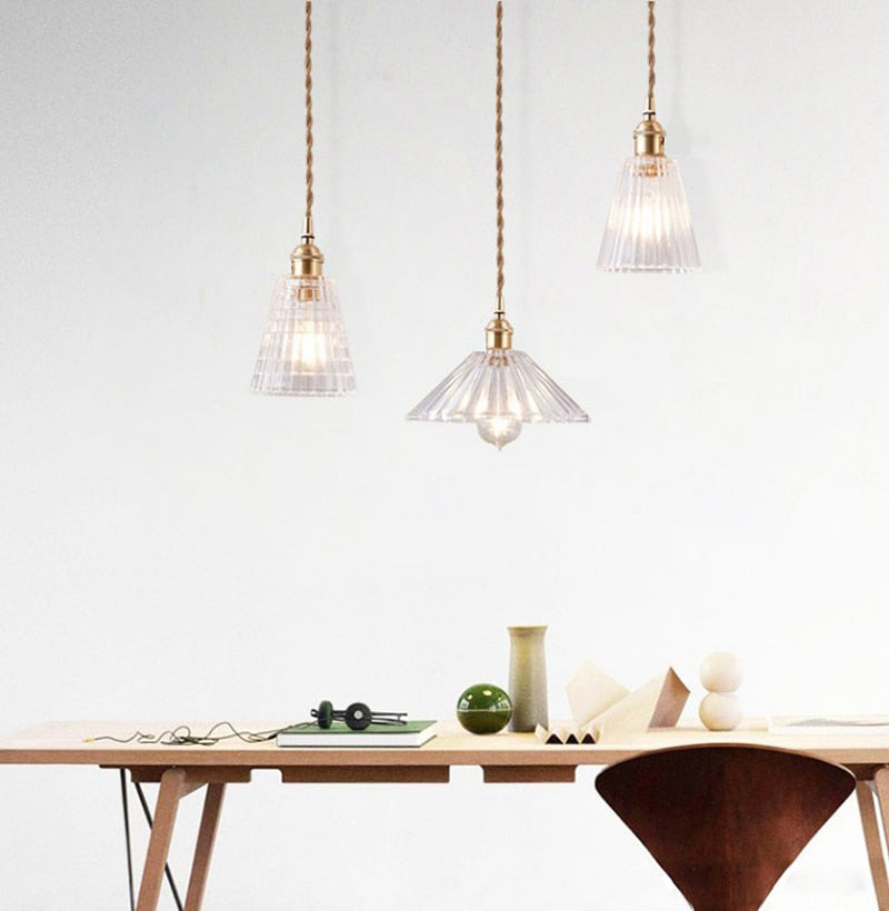 Clear Glass Hanging Pendant Light