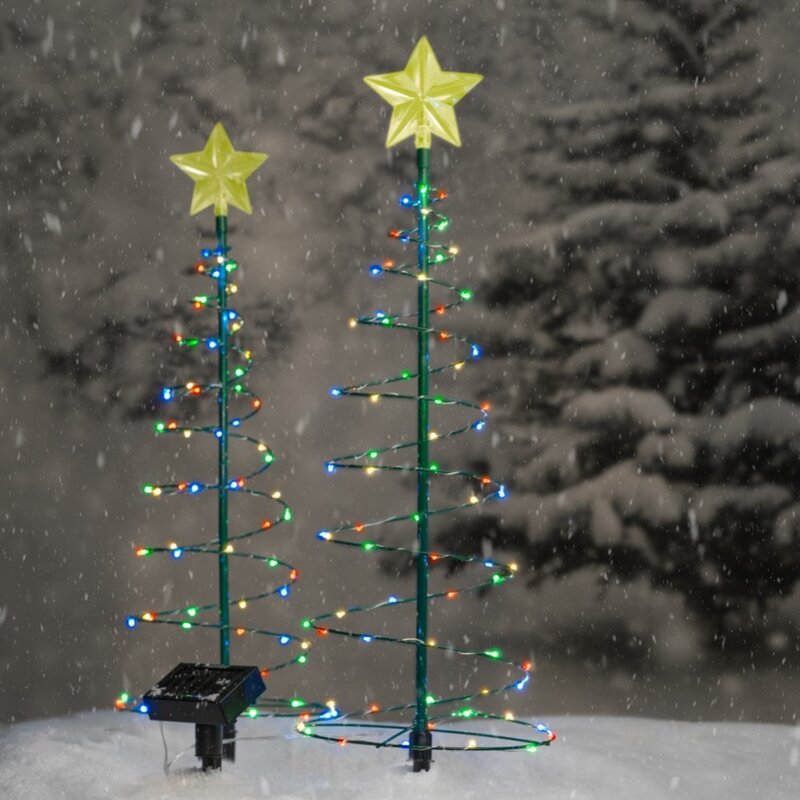 Outdoor Solar Powered Xmas Tree Lights