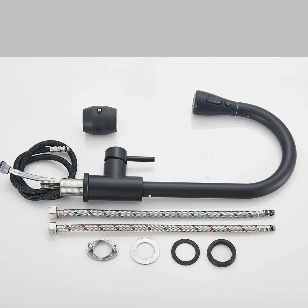 Modern Extendable Kitchen Sink Faucet