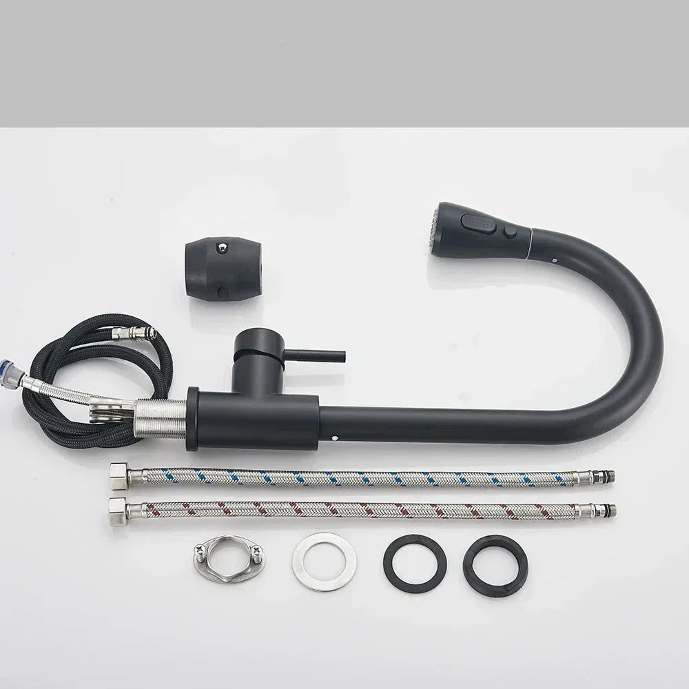 Modern Black Kitchen Faucet